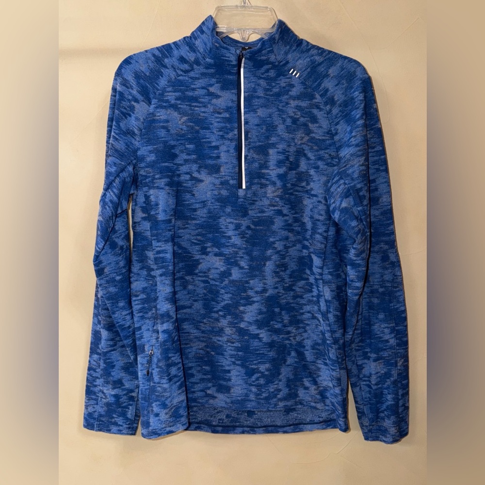 Lululemon Surge Warm 1/2 Zip Pullover Camo Blue Spaced Dye Jacket Men’s Medium